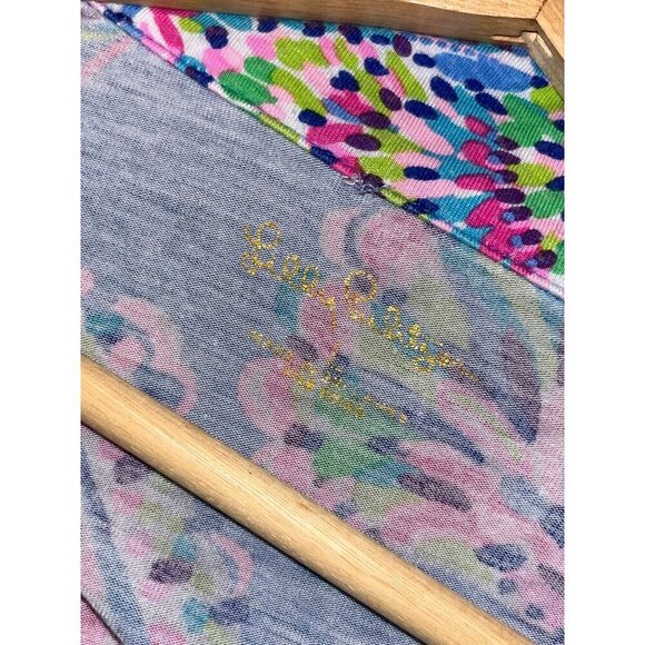 Lilly Pulitzer Multcolor Mermaid Grotto Long Sleeve Button-Up Shirt Women's Size - Picture 4 of 8
